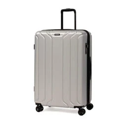 NONSTOP Luggage Expandable Spinner Wheels Hard Side Shell Travel Suitcase Set 3 Piece Lightweight With TSA Lock And Double USB Port, NEW YORK Collection (Silver, 3-Piece Set (20/24/28)) 18 NONSTOP Luggage Expandable Spinner Wheels Hard Side Shell Travel Suitcase Set 3 Piece Lightweight With TSA Lock And Double USB Port, NEW YORK Collection (Silver, 3-Piece Set (20/24/28)) -Samsonite Shop 310veg2KPrL