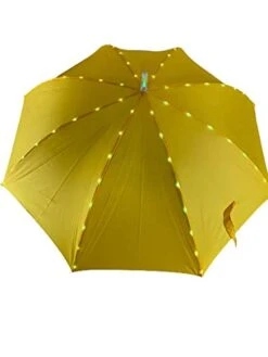 Rain Umbrella | LED UMBRELLA For Rain Or Sun Or Just For Fun | Quality Rain Umbrella For All Ages Boys/Girls/Adults |Great For Your Social Media Videos | Sun Wind Umbrella SJF Products (Yellow) 15 Rain Umbrella | LED UMBRELLA For Rain Or Sun Or Just For Fun | Quality Rain Umbrella For All Ages Boys/Girls/Adults |Great For Your Social Media Videos | Sun Wind Umbrella SJF Products (Yellow) -Samsonite Shop 315Xlzgb0aL