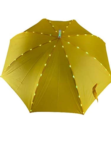 Rain Umbrella | LED UMBRELLA For Rain Or Sun Or Just For Fun | Quality Rain Umbrella For All Ages Boys/Girls/Adults |Great For Your Social Media Videos | Sun Wind Umbrella SJF Products (Yellow) 7 Rain Umbrella | LED UMBRELLA For Rain Or Sun Or Just For Fun | Quality Rain Umbrella For All Ages Boys/Girls/Adults |Great For Your Social Media Videos | Sun Wind Umbrella SJF Products (Yellow) - Image 5