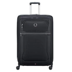 DELSEY Paris Executive Collection Softside Expandable Luggage With Spinner Wheels, Black, Checked-Large 29 Inch