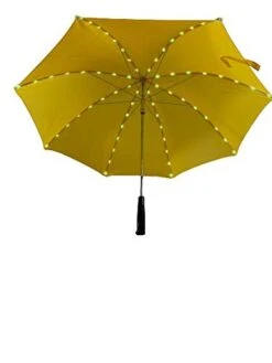 Rain Umbrella | LED UMBRELLA For Rain Or Sun Or Just For Fun | Quality Rain Umbrella For All Ages Boys/Girls/Adults |Great For Your Social Media Videos | Sun Wind Umbrella SJF Products (Yellow) 14 Rain Umbrella | LED UMBRELLA For Rain Or Sun Or Just For Fun | Quality Rain Umbrella For All Ages Boys/Girls/Adults |Great For Your Social Media Videos | Sun Wind Umbrella SJF Products (Yellow) -Samsonite Shop 31EE0TxVGtL