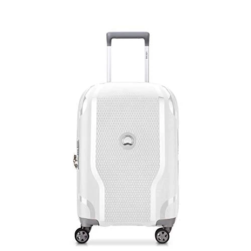DELSEY Paris Clavel Hardside Expandable Luggage With Spinner Wheels, WHITE, Carry-On 19 Inch