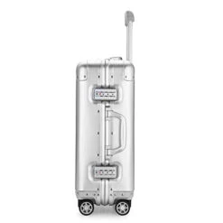 YUEMAI Aluminum Alloy Luggage Hard Shell Carry-Ons With Spinner Wheels, Zipperless & Lightweight Suitcases For Travel With Tsa Lock (20", Silver) -Samsonite Shop 31IDEmGg87L