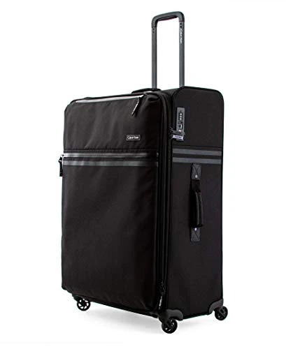 Calvin Klein Parker Softside Expandable Spinner Luggage With TSA Lock, Black, 29 Inch 3 Calvin Klein Parker Softside Expandable Spinner Luggage With TSA Lock, Black, 29 Inch