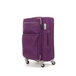 Cloe Checked Medium 24 Inch Water-Resistant Luggage With 360º-spinner Wheels In Purple Color -Samsonite Shop 31NyUqz BUL