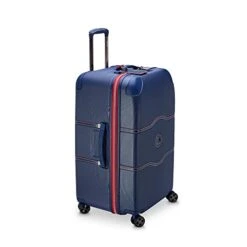 DELSEY Paris Chatelet Hardside 2.0 Luggage With Spinner Wheels, Navy, Checked-26 Inch Trunk, No Brake -Samsonite Shop 31XlGd1QBML