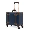 NZBZ Vintage Carry-On Suitcase Luggage With Rolling Spinner Wheels Retro Hardside Cute Travel Suitcase (Navy Blue) -Samsonite Shop 31bSxCZacKS