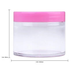 Beauticom 60 Grams/60 ML (2 Oz) Round Clear Leak Proof Plastic Container Jars With Pink Lids For Travel Storage Makeup Cosmetic Lotion Scrubs Creams Oils Salves Ointments (12 Jars) 13 Beauticom 60 Grams/60 ML (2 Oz) Round Clear Leak Proof Plastic Container Jars With Pink Lids For Travel Storage Makeup Cosmetic Lotion Scrubs Creams Oils Salves Ointments (12 Jars) -Samsonite Shop 31cZww4f7qL