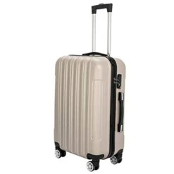 3 Pieces ABS Luggage Sets Trolley Case, Large Capacity Multifunctional Traveling Suitcase Hardshell With Spinner Wheel And Coded Lock, 20" & 24" & 28" (Champagne) -Samsonite Shop 31e3Xjzs6qL