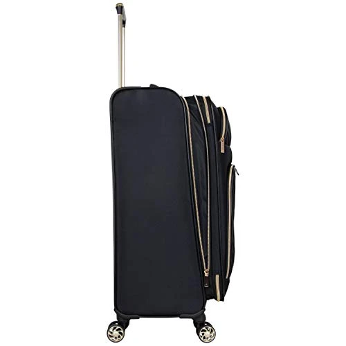 Kenneth Cole Reaction Women's Chelsea Luggage Chevron Softside 8-Wheel Spinner Expandable Suitcase Collection, Black, 24-Inch Checked 8 Kenneth Cole Reaction Women's Chelsea Luggage Chevron Softside 8-Wheel Spinner Expandable Suitcase Collection, Black, 24-Inch Checked - Image 6