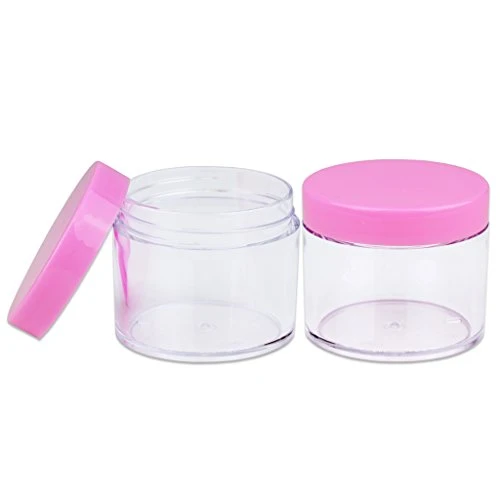 Beauticom 60 Grams/60 ML (2 Oz) Round Clear Leak Proof Plastic Container Jars With Pink Lids For Travel Storage Makeup Cosmetic Lotion Scrubs Creams Oils Salves Ointments (12 Jars) 7 Beauticom 60 Grams/60 ML (2 Oz) Round Clear Leak Proof Plastic Container Jars With Pink Lids For Travel Storage Makeup Cosmetic Lotion Scrubs Creams Oils Salves Ointments (12 Jars) - Image 5