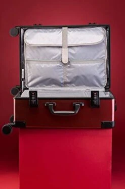 Andiamo Classico Suitcase With Built-in TSA Lock - Zipperless 20 Inch Hardside Carry On Bag- Lightweight (ABS+PC) Luggage With 8-Rolling Spinner Wheels (Red Ruby) -Samsonite Shop 31g4kbbxivL