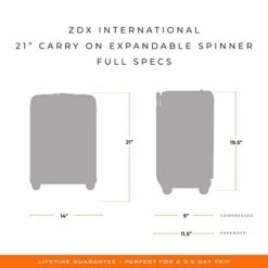 Briggs & Riley ZDX-Expandable Luggage With 4 Spinner Wheels, Hunter, Carry-On 21-Inch 24 Briggs & Riley ZDX-Expandable Luggage With 4 Spinner Wheels, Hunter, Carry-On 21-Inch -Samsonite Shop 31hpu0ONk1L