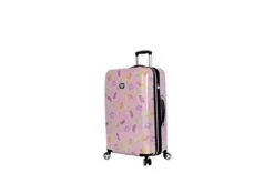 Betsey Johnson 26 Inch Checked Luggage Collection - Expandable Scratch Resistant (ABS + PC) Hardside Suitcase - Designer Lightweight Bag With 8-Rolling Spinner Wheels (26IN, Colada) 13 Betsey Johnson 26 Inch Checked Luggage Collection - Expandable Scratch Resistant (ABS + PC) Hardside Suitcase - Designer Lightweight Bag With 8-Rolling Spinner Wheels (26IN, Colada) -Samsonite Shop 31laR5LsN4L
