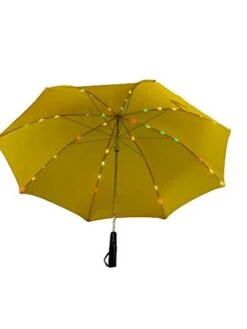 Rain Umbrella | LED UMBRELLA For Rain Or Sun Or Just For Fun | Quality Rain Umbrella For All Ages Boys/Girls/Adults |Great For Your Social Media Videos | Sun Wind Umbrella SJF Products (Yellow) 18 Rain Umbrella | LED UMBRELLA For Rain Or Sun Or Just For Fun | Quality Rain Umbrella For All Ages Boys/Girls/Adults |Great For Your Social Media Videos | Sun Wind Umbrella SJF Products (Yellow) -Samsonite Shop 31parM1rTbL
