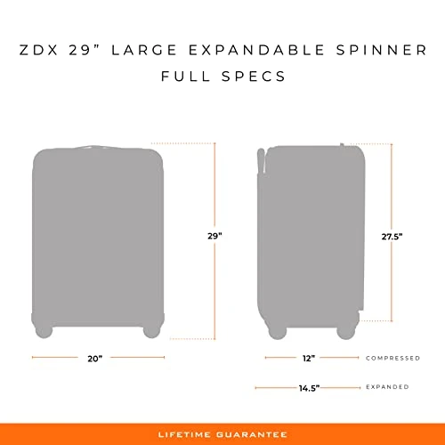 Briggs & Riley ZDX-Expandable Luggage With 4 Spinner Wheels, Hunter, Checked-Large 29 Inch 7 Briggs & Riley ZDX-Expandable Luggage With 4 Spinner Wheels, Hunter, Checked-Large 29 Inch - Image 5