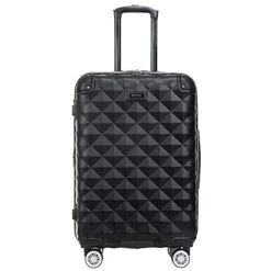 Kenneth Cole Reaction Diamond Tower Luggage Collection Lightweight Hardside Expandable 8-Wheel Spinner Travel Suitcase, Black, 24-Inch Checked -Samsonite Shop 31s4dyn lOS