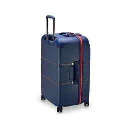 DELSEY Paris Chatelet Hardside 2.0 Luggage With Spinner Wheels, Navy, Checked-26 Inch Trunk, No Brake -Samsonite Shop 31tCFG LDqL