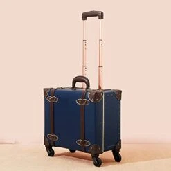 NZBZ Vintage Carry-On Suitcase Luggage With Rolling Spinner Wheels Retro Hardside Cute Travel Suitcase (Navy Blue) 15 NZBZ Vintage Carry-On Suitcase Luggage With Rolling Spinner Wheels Retro Hardside Cute Travel Suitcase (Navy Blue) -Samsonite Shop 31tPduuWnIS