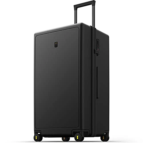 LEVEL8 Trunk Luggage, 28 Inch Luggage With Spinner Wheels, Luminous Textured 28 Inch Checked Large Luggage, Lightweight PC With TSA Lock - 28 Inch, Black 3 LEVEL8 Trunk Luggage, 28 Inch Luggage With Spinner Wheels, Luminous Textured 28 Inch Checked Large Luggage, Lightweight PC With TSA Lock - 28 Inch, Black