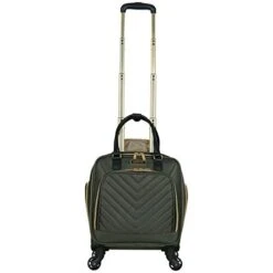 Kenneth Cole Reaction Women's Chelsea Luggage Chevron Softside 8-Wheel Spinner Expandable Suitcase Collection, Olive, 4 Underseater -Samsonite Shop 31zmfPm3PbL
