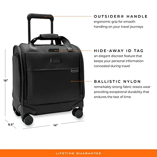 Briggs & Riley Cabin Spinner, Black 14 Briggs & Riley Cabin Spinner, Black - Image 12