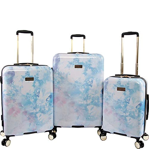 Juicy Couture Women's Sadie 3-Piece Hardside Spinner Luggage Set, Watercolor Purple, One Size 3 Juicy Couture Women's Sadie 3-Piece Hardside Spinner Luggage Set, Watercolor Purple, One Size