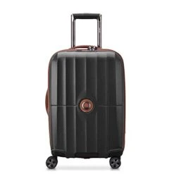DELSEY Paris St. Tropez Hardside Expandable Luggage With Spinner Wheels, Black, Checked-Large 28 Inch