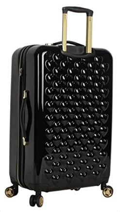 Betsey Johnson Luggage Hardside 3 Piece Set Suitcase With Spinner Wheels (20" 26" 30") (One Size, Heart To Heart Black)… -Samsonite Shop 4135GBgfftL