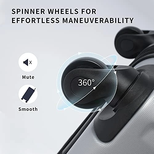 Merax 3 Piece Luggage Sets ABS Expandable Spinner Suitcase With TSA Lock 20 Inch 24 Inch 28 Inch 5 Merax 3 Piece Luggage Sets ABS Expandable Spinner Suitcase With TSA Lock 20 Inch 24 Inch 28 Inch - Image 3