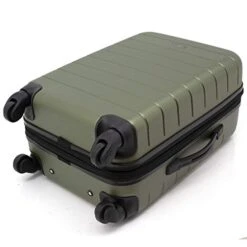 Wrangler Smart Luggage Set With Cup Holder And USB Port, Olive Green, 20-Inch Carry-On -Samsonite Shop 413SlGr2zqL