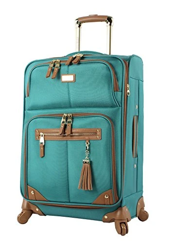 Steve Madden Designer Luggage Collection- 3 Piece Softside Expandable Lightweight Spinner Suitcases- Travel Set Includes Under Seat Bag, 20-Inch Carry On & 28-Inch Checked Suitcase (Harlo Teal Blue) 9 Steve Madden Designer Luggage Collection- 3 Piece Softside Expandable Lightweight Spinner Suitcases- Travel Set Includes Under Seat Bag, 20-Inch Carry On & 28-Inch Checked Suitcase (Harlo Teal Blue) - Image 8