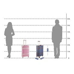 CO-Z Premium Vintage Luggage Set 24 Inches TSA Locks Wheel Suitcase With 12 Inches Hand Bag (Beige) -Samsonite Shop 415K7VSCYPS