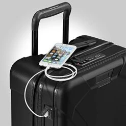 Briggs & Riley Torq Hardside Carry On Luggage With Spinner Wheels 22 Inch. USB Charging Port, TSA-Friendly Locks, Easy Access Hinged Front Pocket, Black -Samsonite Shop 415lGrU zeL