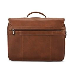 Samsonite Classic Leather Flapover, Cognac, One Size -Samsonite Shop 416Mze6QS5L