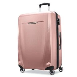 Samsonite Winfield 3 DLX Hardside Expandable Luggage With Spinners, Rose, Checked-Large 28-Inch