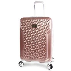 BEBE Women's Stella 21" Hardside Carry-on Spinner Luggage, Rose Gold, One Size 17 BEBE Women's Stella 21" Hardside Carry-on Spinner Luggage, Rose Gold, One Size -Samsonite Shop 416mGK7gjnL