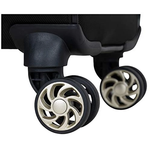 Kenneth Cole Reaction Women's Chelsea Luggage Chevron Softside 8-Wheel Spinner Expandable Suitcase Collection, Black, 24-Inch Checked 4 Kenneth Cole Reaction Women's Chelsea Luggage Chevron Softside 8-Wheel Spinner Expandable Suitcase Collection, Black, 24-Inch Checked - Image 2