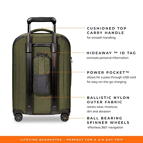 Briggs & Riley ZDX-Expandable Luggage With 4 Spinner Wheels, Hunter, Carry-On 21-Inch 21 Briggs & Riley ZDX-Expandable Luggage With 4 Spinner Wheels, Hunter, Carry-On 21-Inch - Image 19