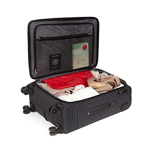 Cloe Checked Medium 24 Inch Luggage With 360º-spinner Wheels In Black Color 11 Cloe Checked Medium 24 Inch Luggage With 360º-spinner Wheels In Black Color - Image 9