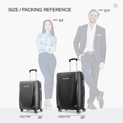 Samsonite Winfield 3 DLX Hardside Expandable Luggage With Spinners, Graphite Grey, 2-Piece Set (20/25) -Samsonite Shop 418QsohRhvL