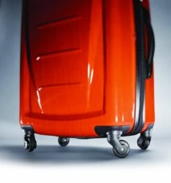Samsonite Winfield 2 Hardside Luggage With Spinner Wheels, Orange, Checked-Medium 24-Inch -Samsonite Shop 418lOYvl07L