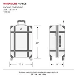 SwissGear 7739 Trunk, Hardside Spinner Luggage (Blush, Checked-Large 26-Inch) 15 SwissGear 7739 Trunk, Hardside Spinner Luggage (Blush, Checked-Large 26-Inch) -Samsonite Shop 418riBDghJL