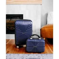 Samsonite Hers N Hers Luggage With Spinner Wheels, 2-Piece Set (BeautyCrate Plus Carry-On), Blueberry -Samsonite Shop 41AYipaV pL