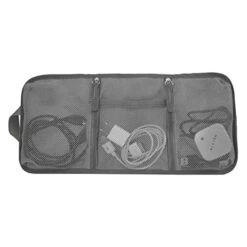 Travelon Tech Accessory Organizer, Charcoal, OPEN 13.75 X 6.5 X .1 CLOSED 6.5 X 5 X 1 -Samsonite Shop 41AbFejzkeL