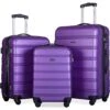 Merax 3 Pcs Luggage Set Expandable Hardside Lightweight Spinner Suitcase With TSA Lock [Upgraded Version] (Purple) -Samsonite Shop 41B8r4dmtoL 270a29e3 ee90 4f51 86e9 fdb2c4680123