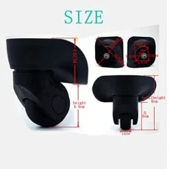 AngelReally Replacement Luggage Suitcase Wheels, 360 Degree Swivel Caster Wheel Outdoor Luggage Travel Suitcase Wheels Replacement Wheel For Suitcase Repair (Luggage Suitcase Wheels), 27 15 AngelReally Replacement Luggage Suitcase Wheels, 360 Degree Swivel Caster Wheel Outdoor Luggage Travel Suitcase Wheels Replacement Wheel For Suitcase Repair (Luggage Suitcase Wheels), 27 -Samsonite Shop 41BItSbmj6L