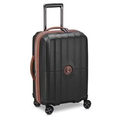 DELSEY Paris St. Tropez Hardside Expandable Luggage With Spinner Wheels, Black, Checked-Medium 24 Inch -Samsonite Shop 41Bab8TPpJL