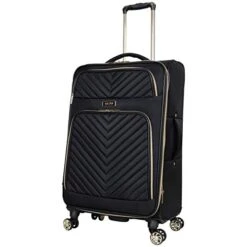 Kenneth Cole Reaction Women's Chelsea Luggage Chevron Softside 8-Wheel Spinner Expandable Suitcase Collection, Black, 24-Inch Checked 18 Kenneth Cole Reaction Women's Chelsea Luggage Chevron Softside 8-Wheel Spinner Expandable Suitcase Collection, Black, 24-Inch Checked -Samsonite Shop 41CR7nW9vIL