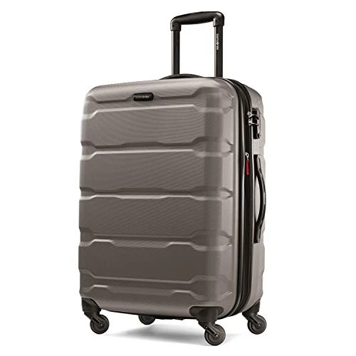 Samsonite Omni PC Hardside Expandable Luggage With Spinner Wheels, Silver, Checked-Medium 24-Inch 3 Samsonite Omni PC Hardside Expandable Luggage With Spinner Wheels, Silver, Checked-Medium 24-Inch